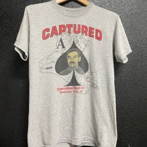 VTG saddam Hussein captured shirt small